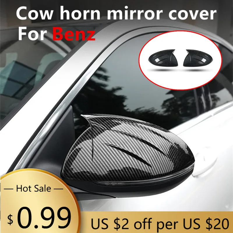 

Чехлы на руль, автомобильное зеркало, декоративная крышка, накладка, корпус из углеродного волокна для Mercedes Benz C Class W206 2022 2023 2024