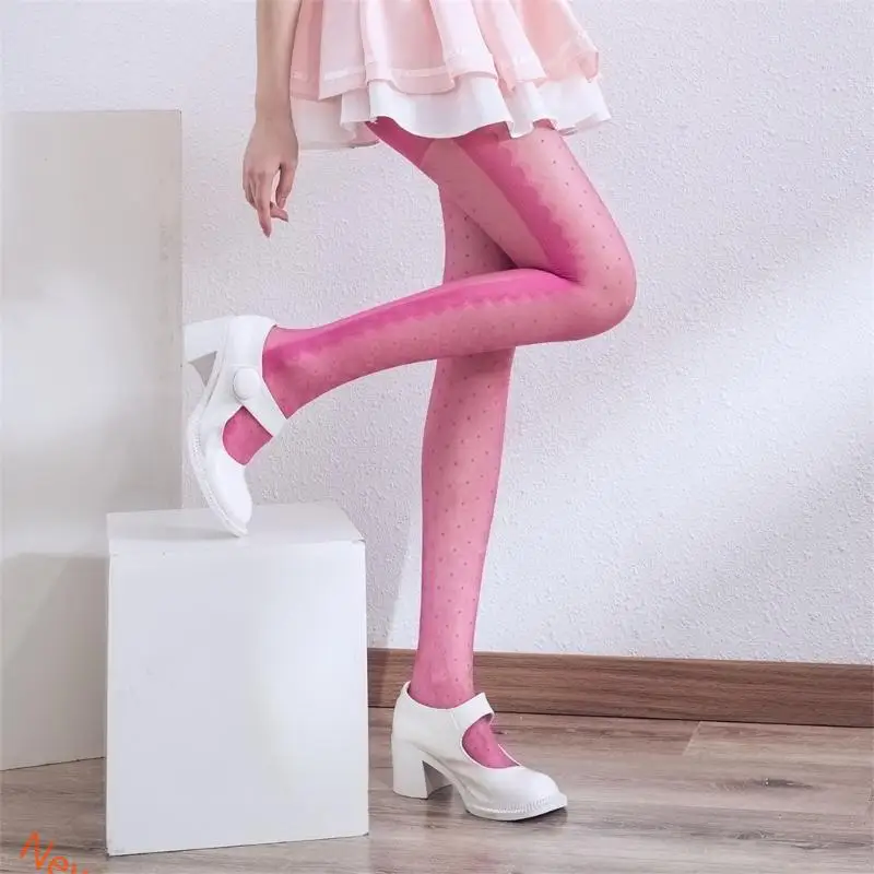 

Side Lace Eyelash Tights for Women,High Waist Tights Pantyhose Sheer Tights Silk Stockings Thigh High Stockings Hosiery