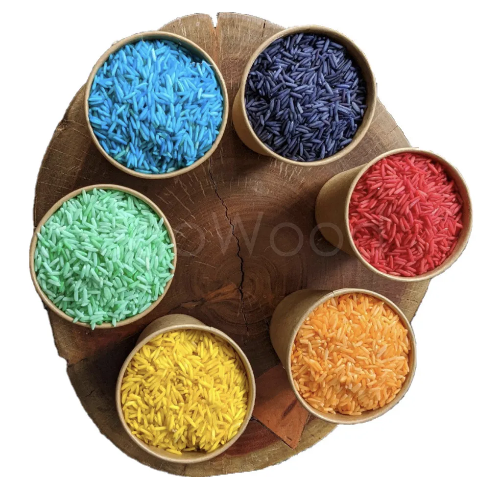 Remplisseur de riz sensoriel, 500g, couleurs arc-en-ciel, choisissez votre couleur, Montessori Waldorf, jouet de simulation, cadeau