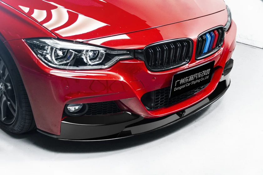 MP Style Front Bumper Lip Chin Spoiler Winglet Splitter for 3 Series F30 320i 335i M Sport 2012-2019