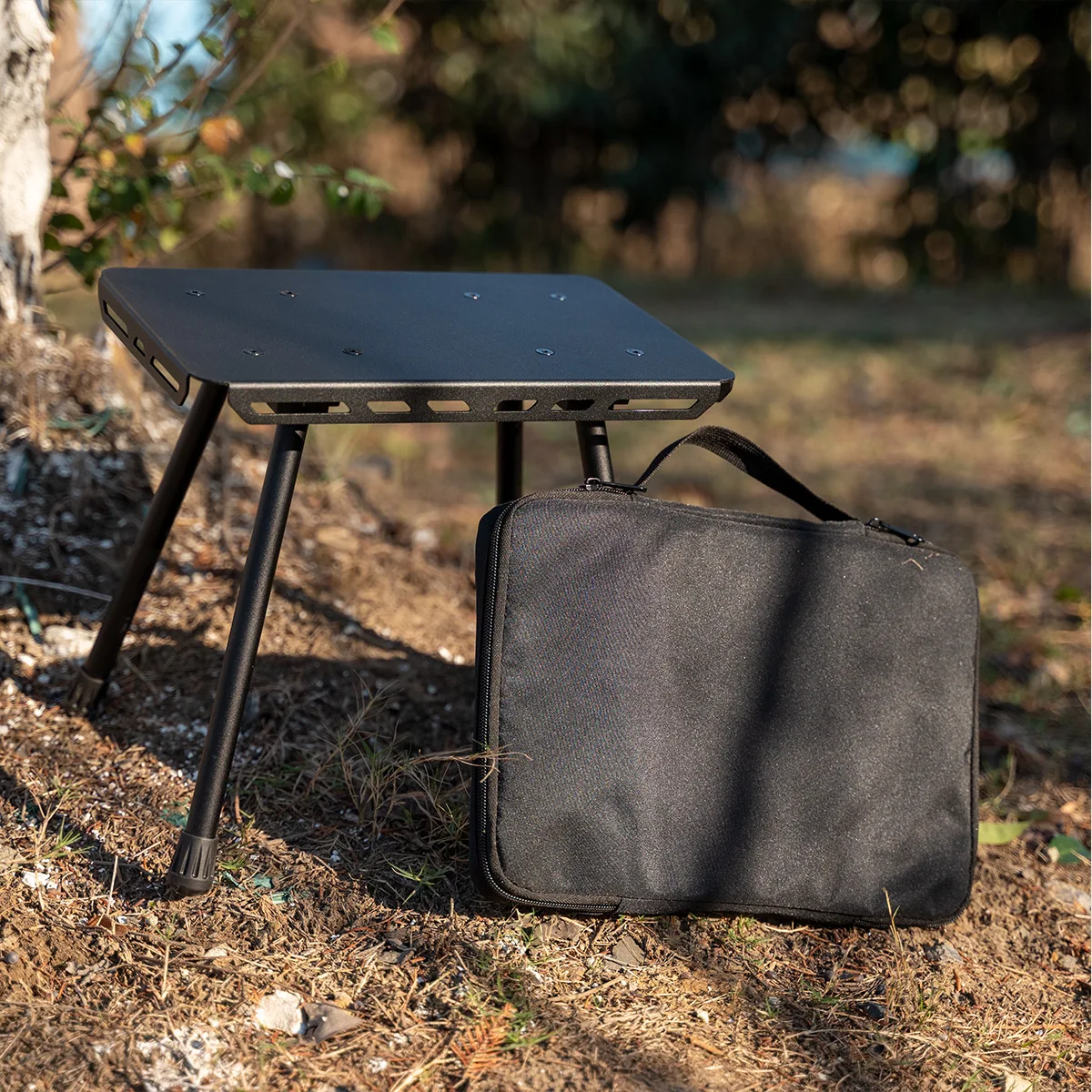 Imagem -06 - Camping Tactical Folding Stool com Bolsa de Armazenamento Lightpeso Pony Stool Portátil ao ar Livre Piquenique Pesca Cadeira de Alumínio