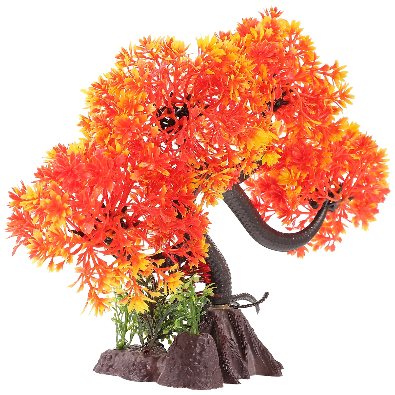 

Simulation Tree Aquarium Landscape Decor Plastic Fish Tank Fake Tree Natural Scenery Accessory Aquarium Decoration