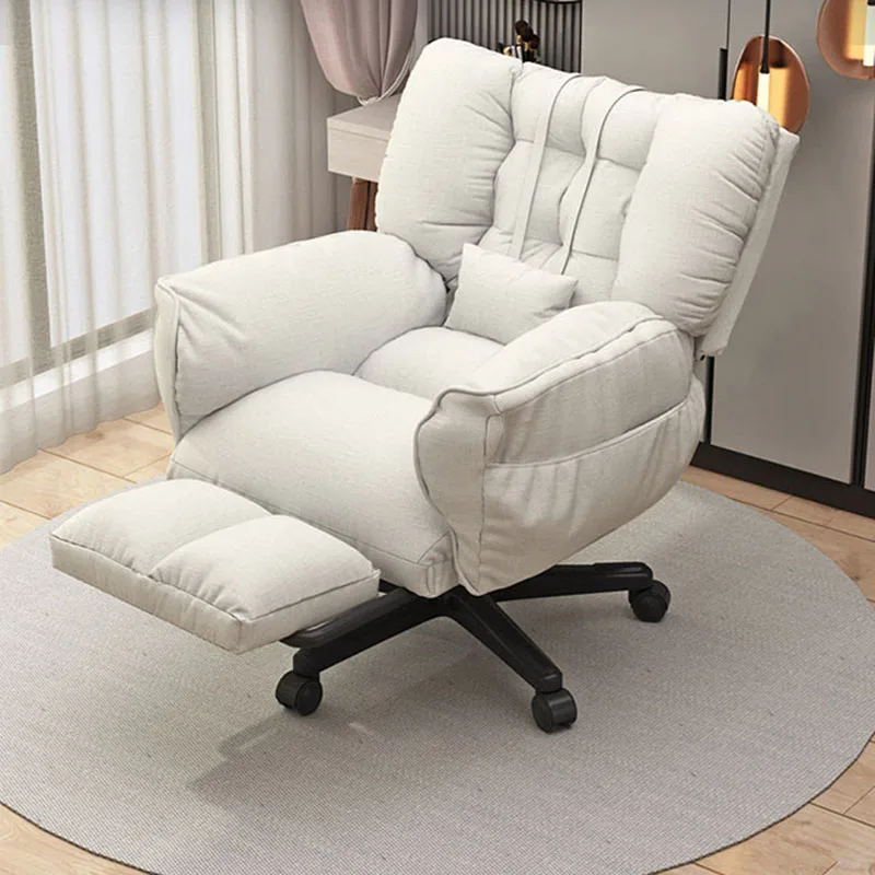 Comfortable Armrest Office Chair Back Support Recline White Gaming Chair Study Massage Cadeiras De Gamer Furniture Decoration