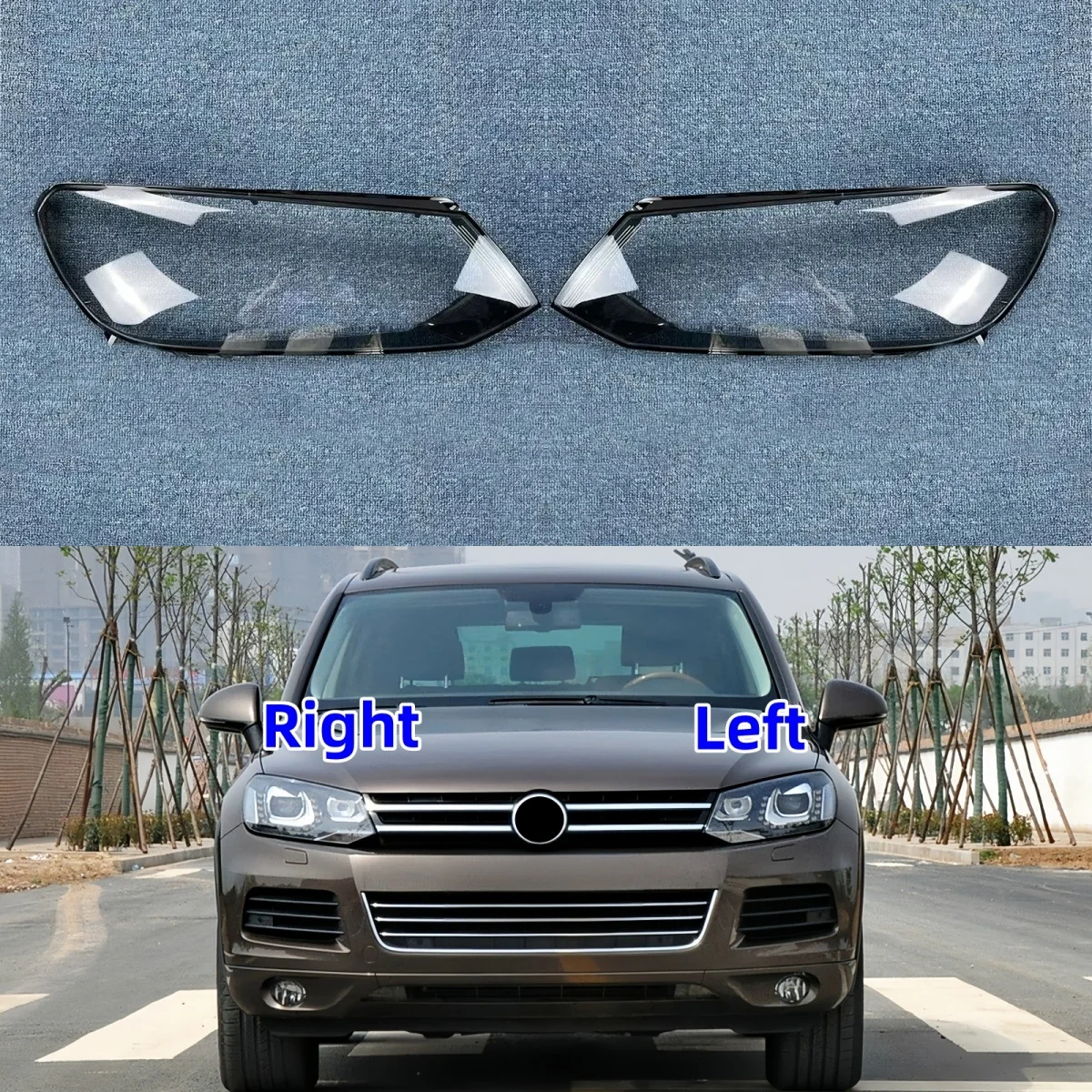 

Для Volkswagen VW Touareg 2011 2012 2013 2014 2015, автомобильные аксессуары, крышка фары, замена оригинального объектива