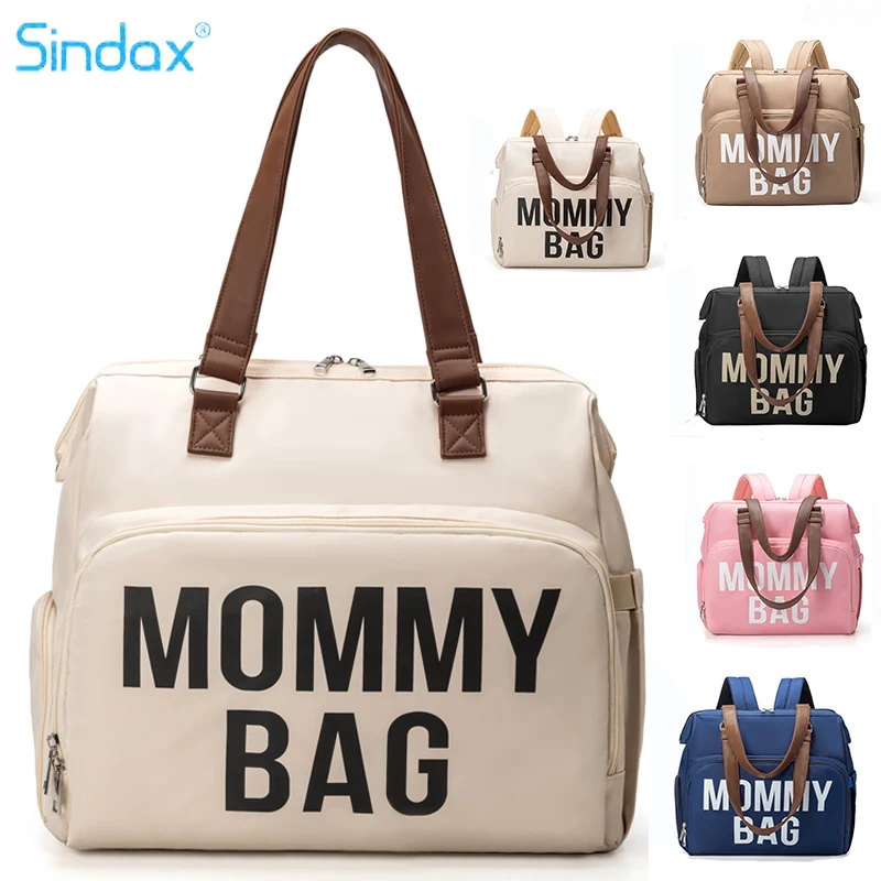 

Mom Bag Large Capacity Diaper Bag For Baby Multifunctional Handheld One Shoulder Oblique Cross Mommy Backpack Waterproof Handbag