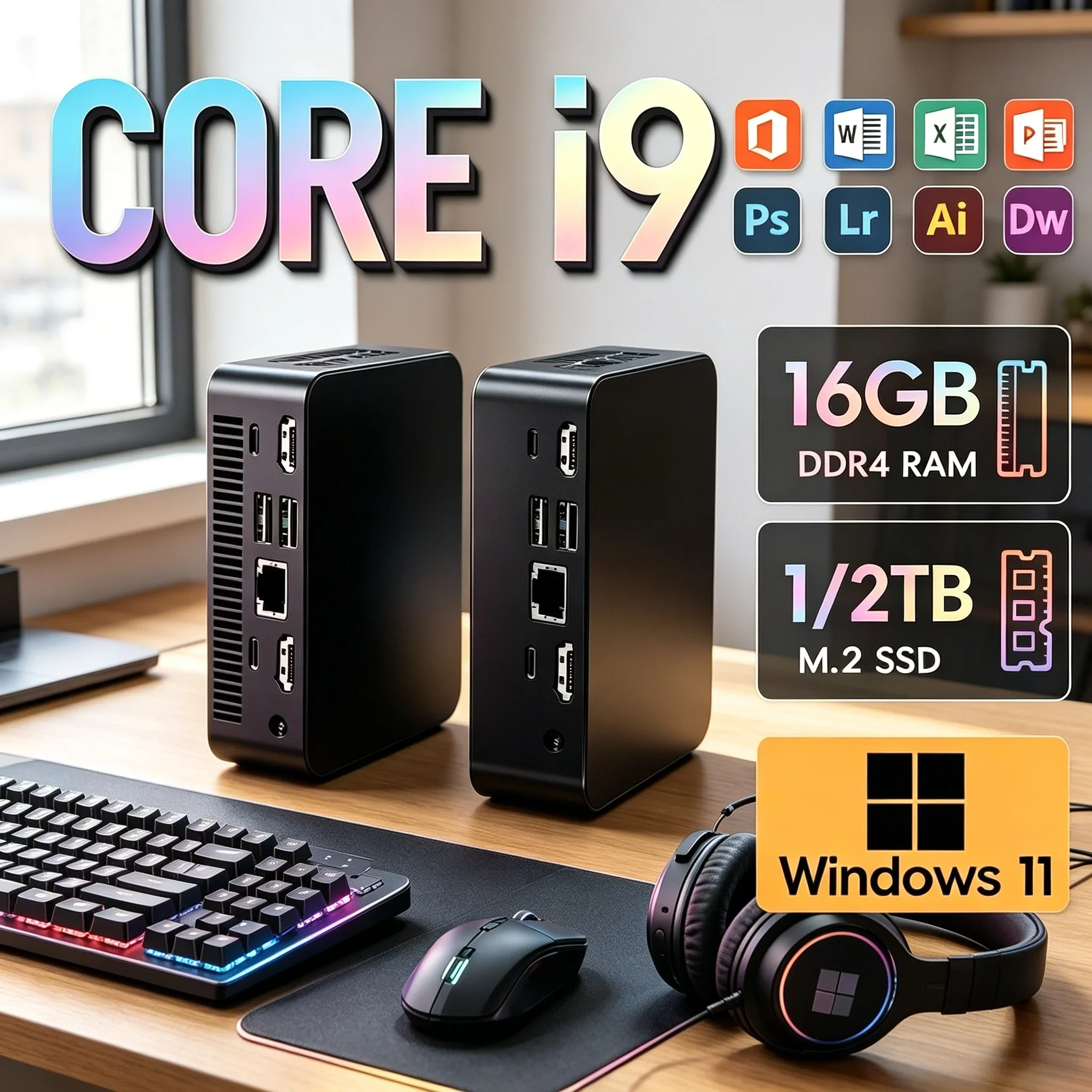 

Large Capacity Storage Mini PC Mass File Storage Business Office Leisure All-in-One PC