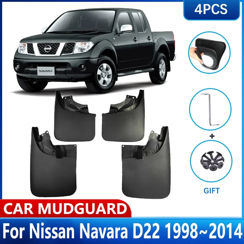 For Nissan Navara D22 Accessories Datsun Frontier NP300 Terrano 1998~2014 Car MudFlaps Mud Flaps Fender Guards Splash Mudguards