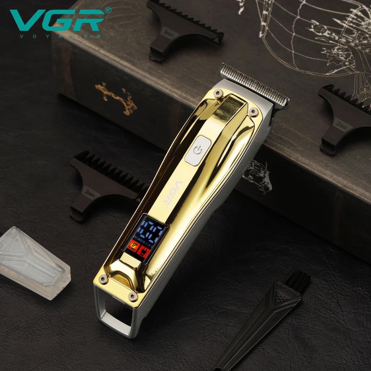 VGR Hair Clipper Electric Hair Cutting Machine Cordless Haircut Machine Rechargeable Hair Trimmer Portable Trimmer for Men V-956