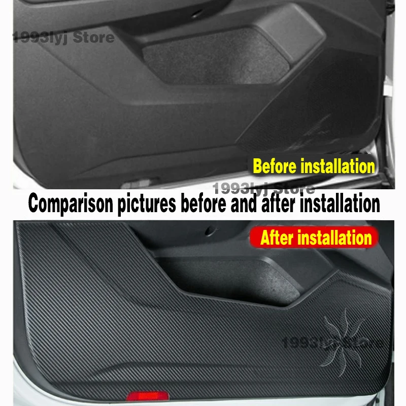 Car Door Anti-dirty Anti-kick Mat Pad Cushion Sticker Garnish Decoration Car-styling For BYD Atto 3 Yuan Plus EV Accessories
