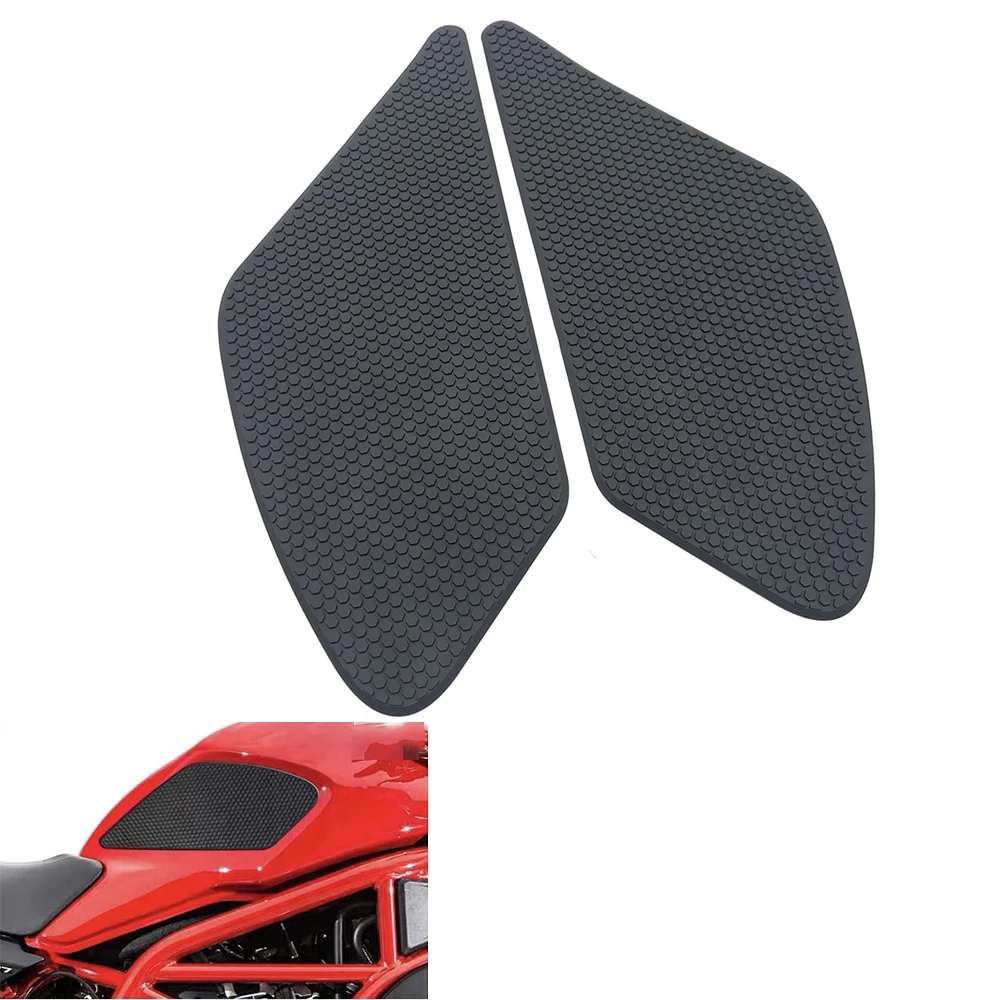 Motorcycle Fuel Tank Pads Sticker Side Gas Knee Grip Protector Traction Decals For Ducati Monster 797 821 1200