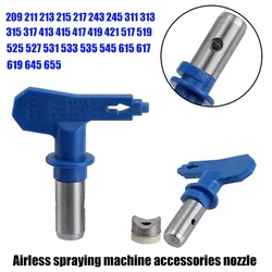 Punte per pistola a spruzzo airless Ugello di tenuta 209 - 655 Ugello con punta di spruzzo per vernice per aerografo Parti di macchine a spruzzo per spruzzatore airless