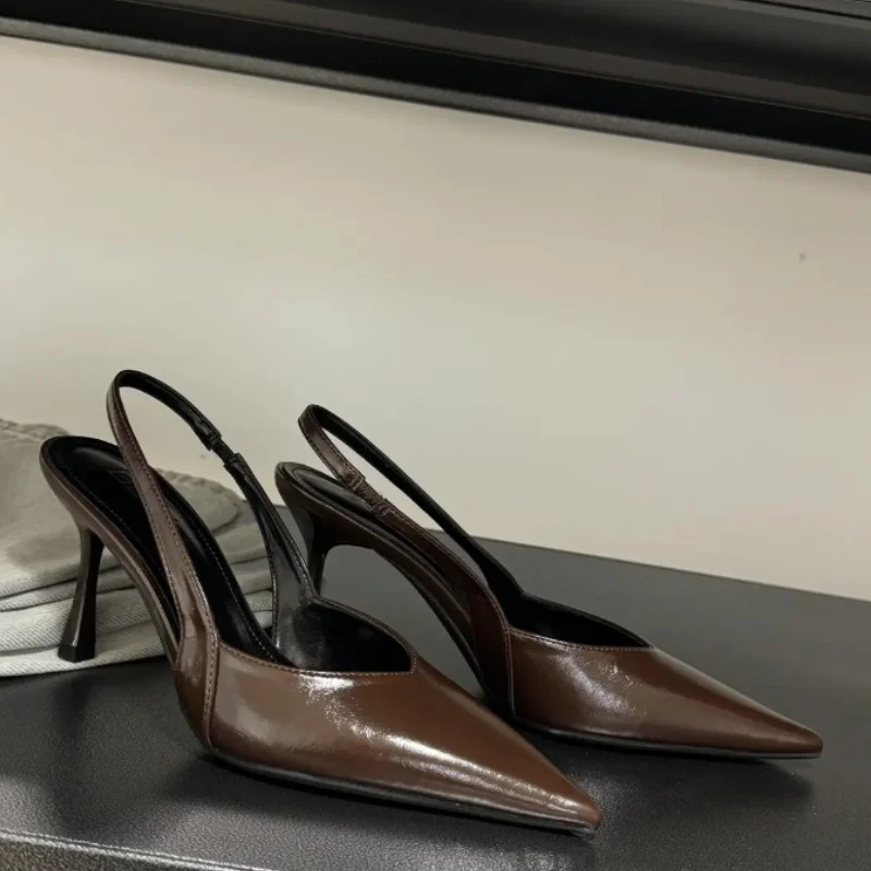 

High Heeled Sandals Women Pointed Toe Elegant Shoes Sexy Fashion Pumps 2025 New Luxury Designer Brand Dress Zapatillas De Mujer