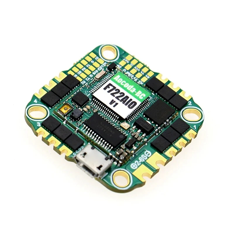 

1pcs F740 AIO 40A ESC F722 AIO Flight Control mpu6500 Built-in Barometer Plug in O3 Air Unit FPV Racing Freestyle Drone DIY