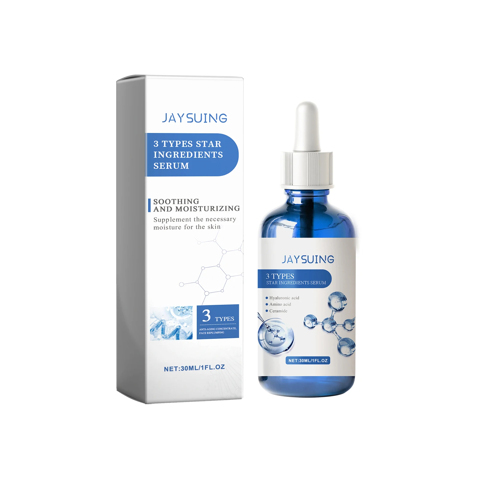 

Jaysuing 3 In 1 Soothing And Hydrating Serum Hydrates And Moisturizes Skin Hydrating Refreshing And LongLasting Serum 2pcs