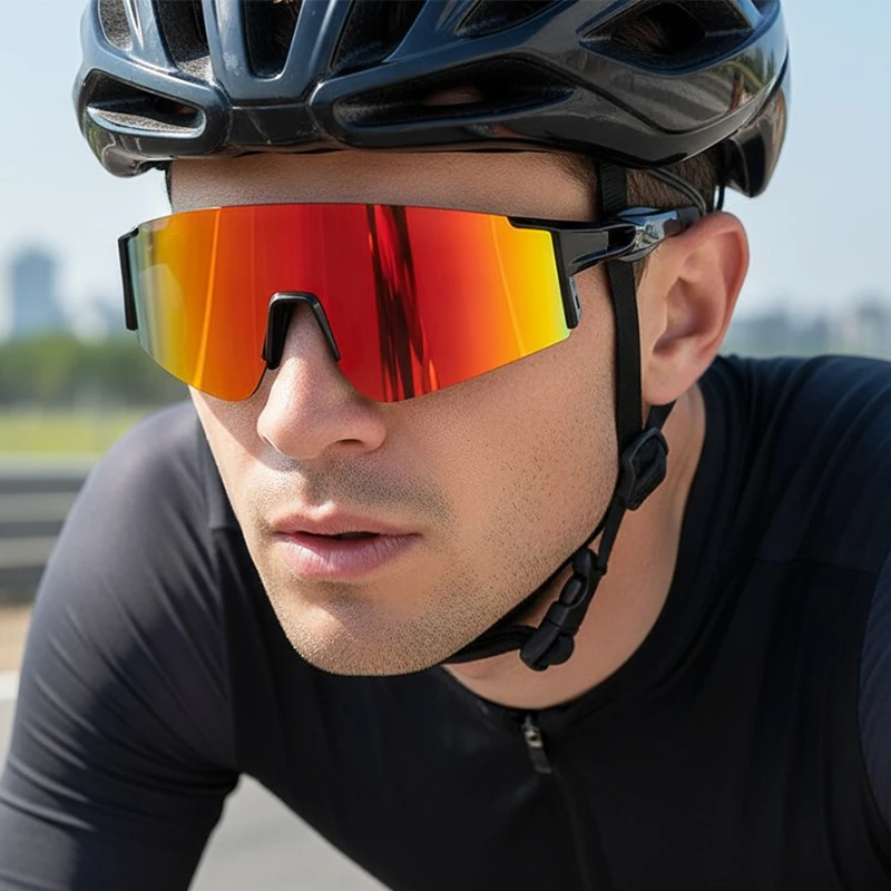 Sportbrille Neue Outdoor-Sonnenbrille Herren- und Damenmode Winddicht Radfahren Sonnenbrille Fahrrad 9003