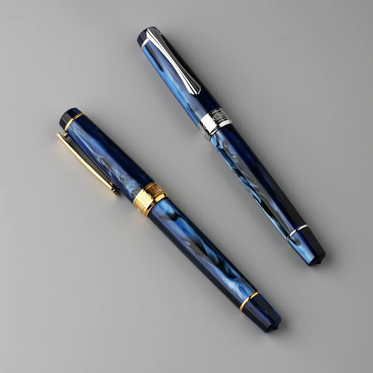 

PENBBS 556, акриловая перьевая ручка с поршнем, лезвие/круглый наконечник, впитывающая чернила ручка, большая емкость, прозрачная подарочная ручка для делового письма