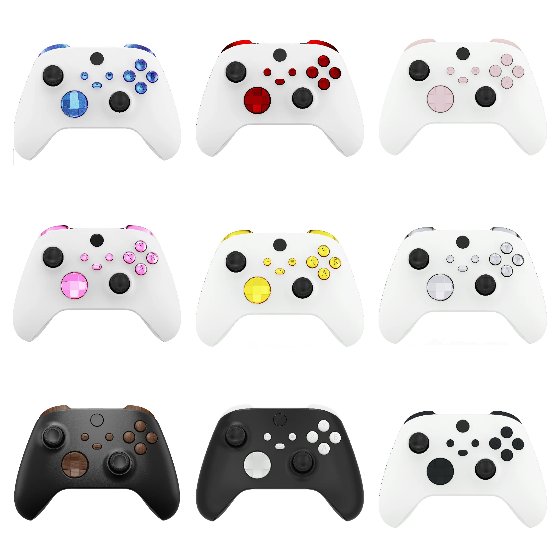 eXtremeRate Replacement Buttons for Xbox Core Wireless Controller (Controller Not Included) - 9 Colors Available