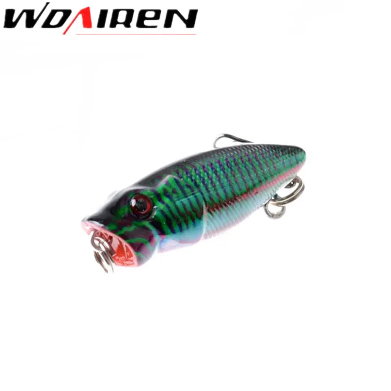Popper mini realista con plumas – Señuelo superficie 3,5cm - imagen 2
