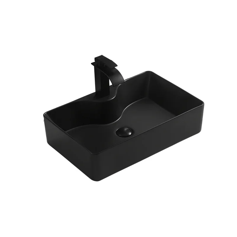 

Oval light luxury washbasin retro high-end ceramic washbasin hotel homestay balcony washbasin bathroom