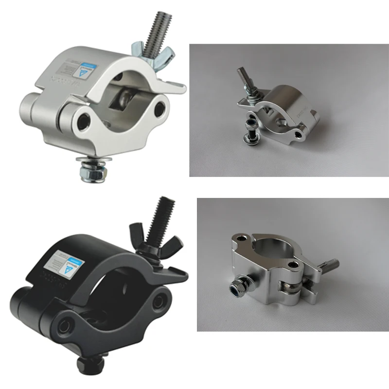 

1 Pcs 48-52mm Aluminum Truss Clamp Stage Lighting Clip Heavy Duty Coupler Pipe Truss Display Accessories for Speaker DJ Fixture