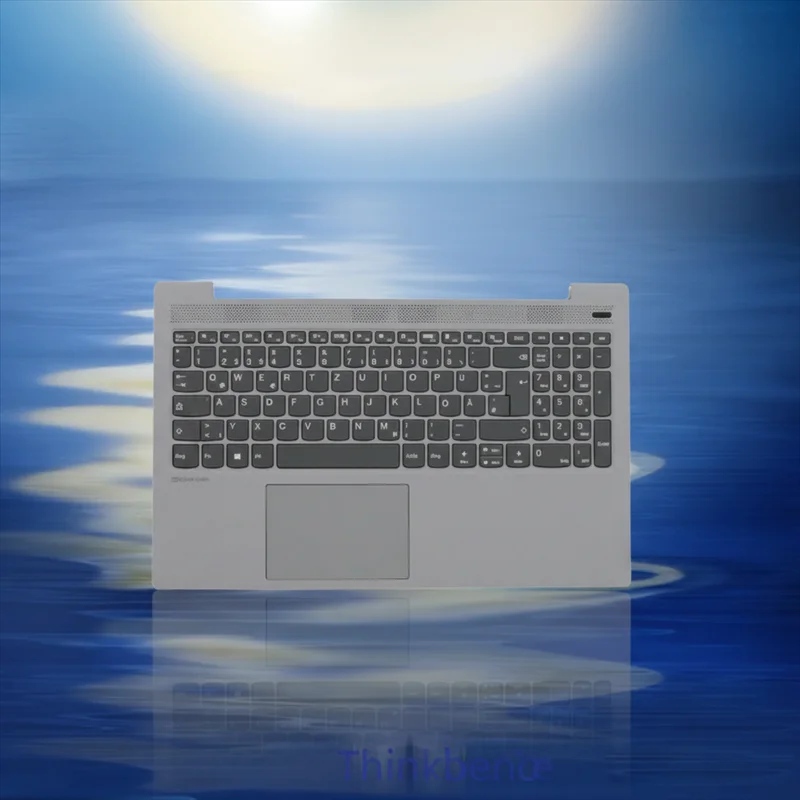 DE German Platinum Grey Keyboard Upper Case Palmrest Shell Cover For Lenovo Ideapad 5 15 ITL05 IIL05 ALC05 ARE05 5CB0X56276