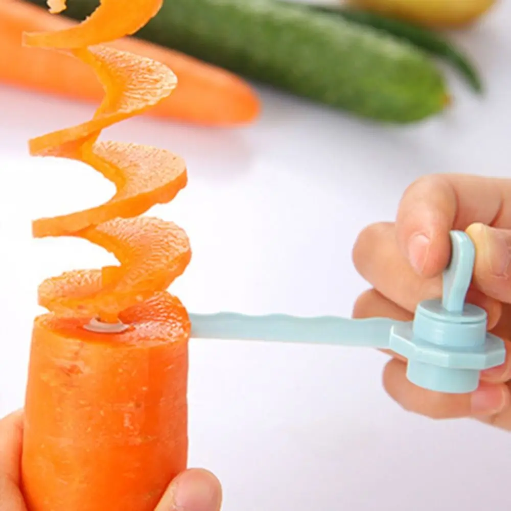 Plastic Spiral Screw Slicer Manual Vegetable Tool Potato Spiral Slice Cutter labor-saving Whirlwind Potato Spiral Cutter Fruit