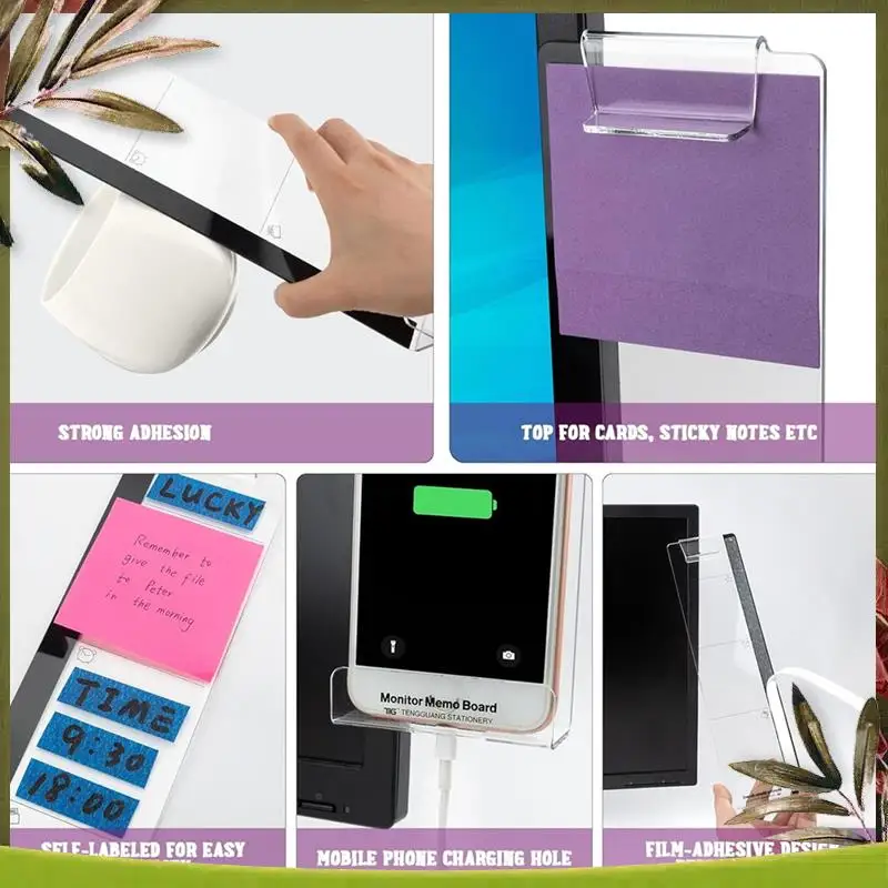 Highly Recommended Multi-Function Message Board Transparent Computer Message Board Forcomputer Desk