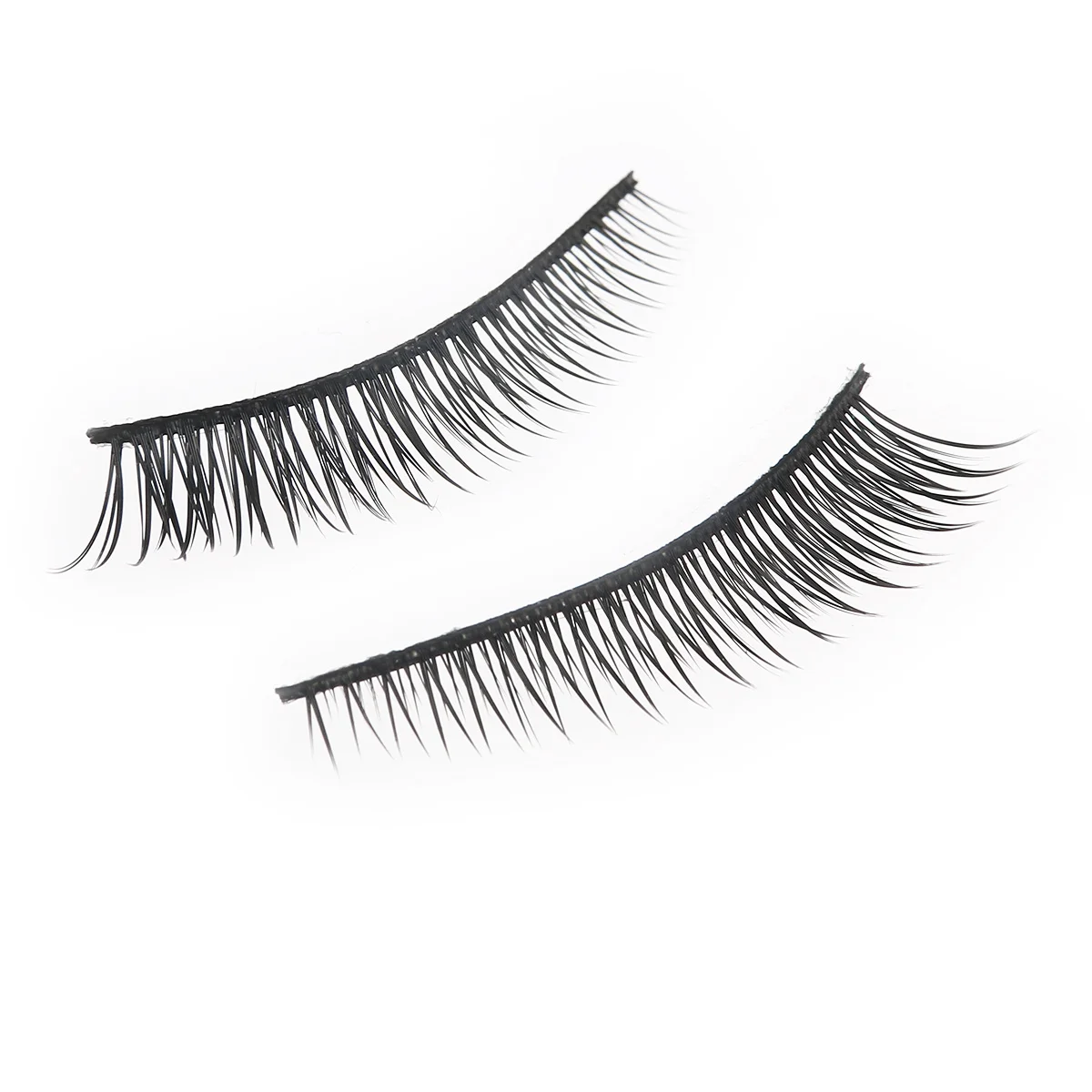 Pestañas postizas naturales largas hechas a mano, volumen, efecto rizado grueso, pestañas reutilizables negras para ojos brillantes