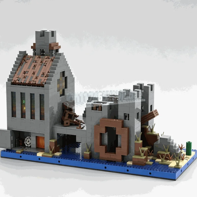 3799PCS Highblock Castle Entrance Game Scene MOC Building Blocks DIY Creative Architecture Model Educational Toy Display Gifts