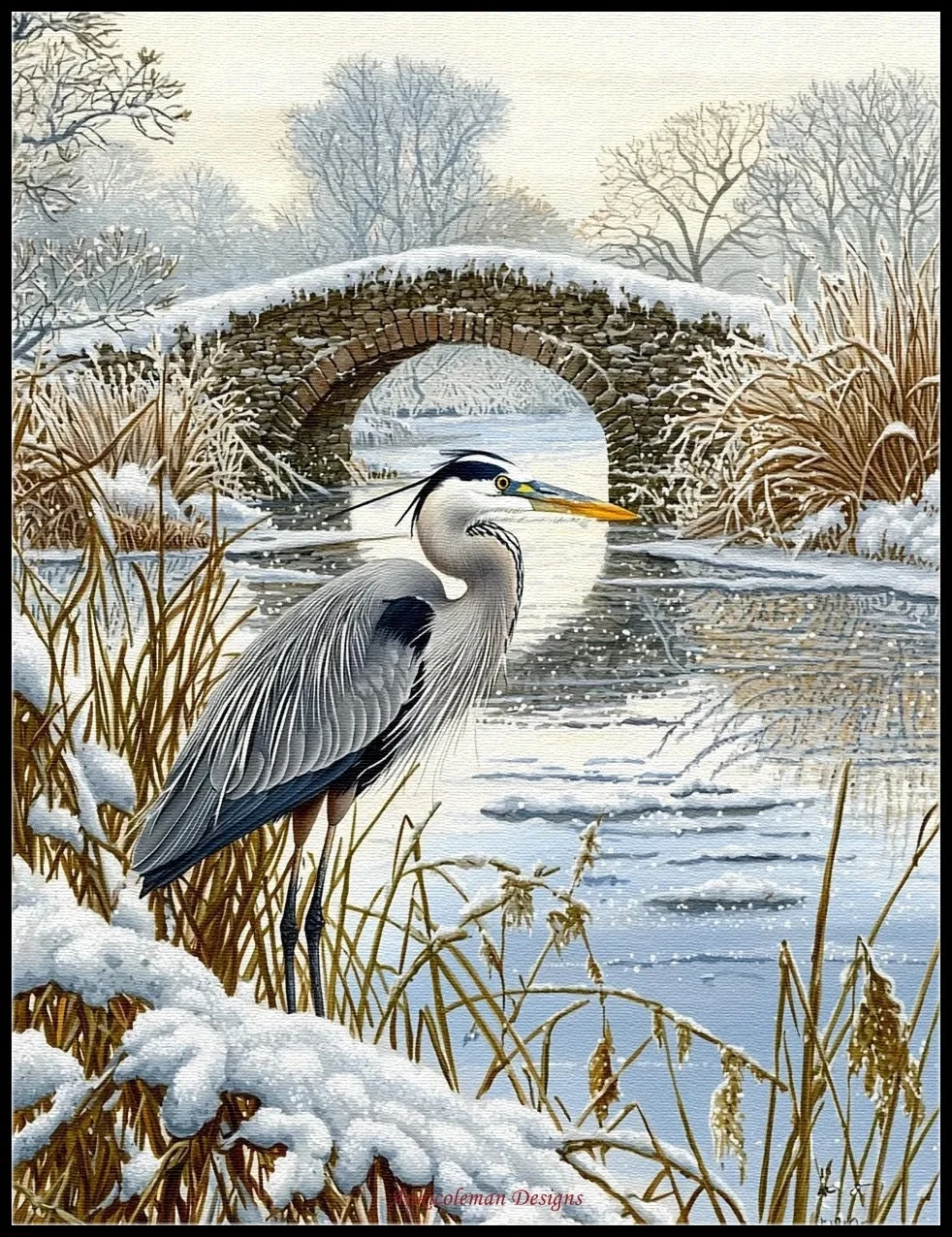 

Stillness by the Water - Needlework for embroidery DIY DMC High Quality - Counted Cross Stitch Kits 14 ct Oil painting