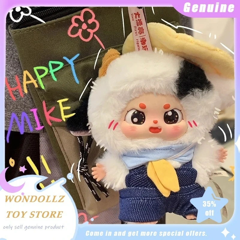 

Подлинная серия Baby Three Little Chubby Bean What Should I Eat Today, слепая коробка, милая виниловая плюшевая кукла, рюкзак, подвеска, подарок