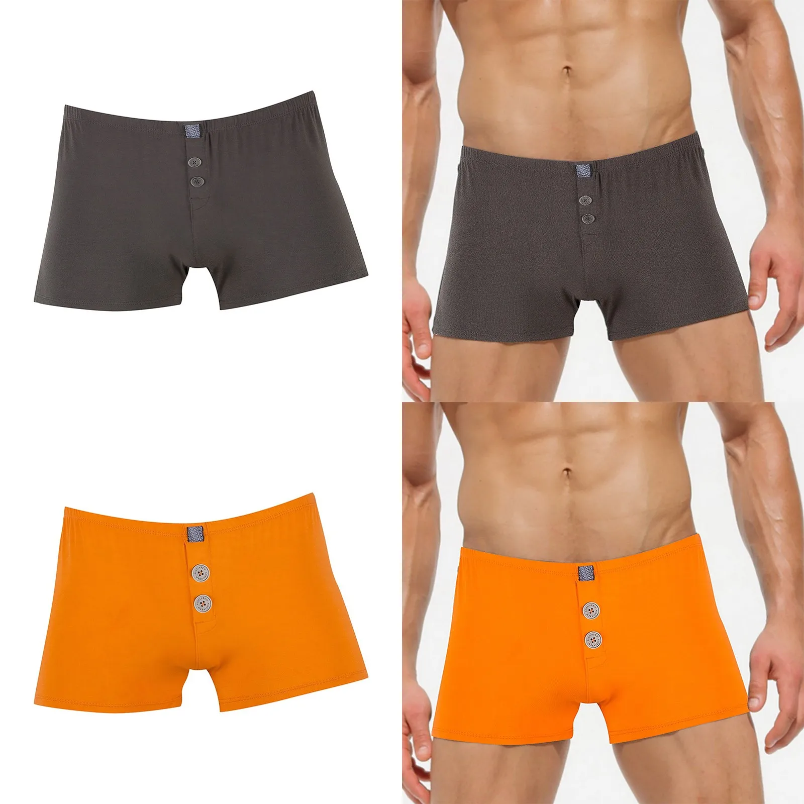 

Мужское нижнее белье, трусы, мужское нижнее белье с закрытым ремешком, дышащие плавки из микрофибры, мужское свободное нижнее белье