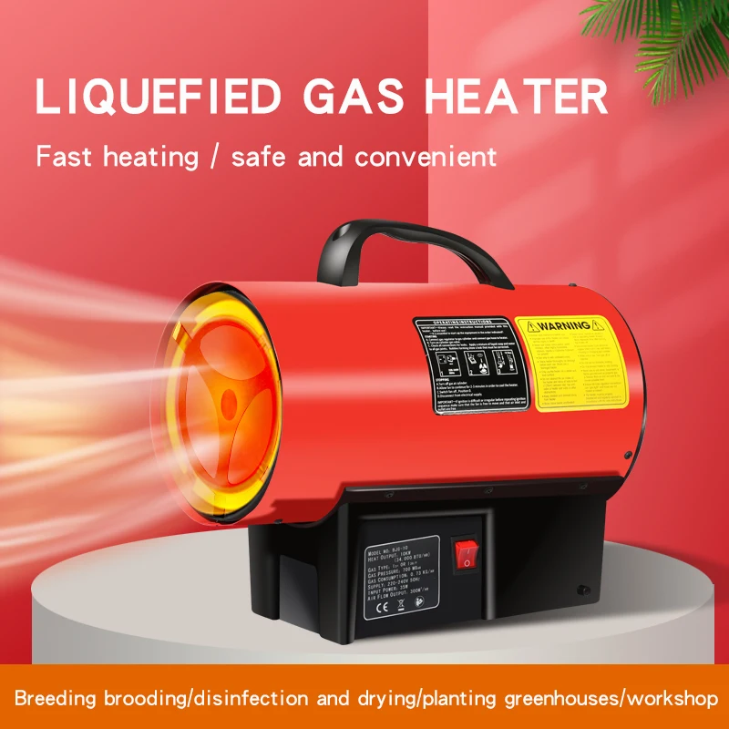 Calentadores de aire caliente de 15kw Calentador de gas para casa de aves de corral para pollitos
