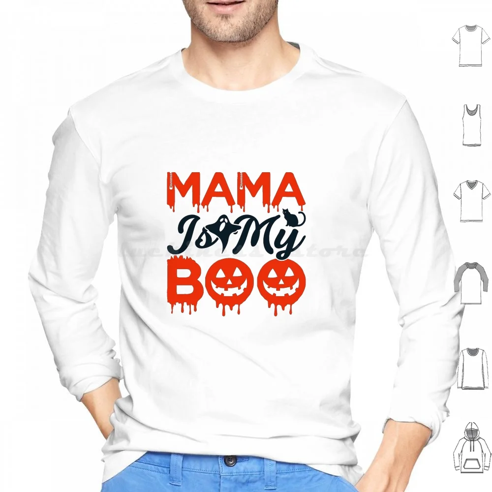 

Толстовка с капюшоном мама моя Boo, хлопковая с длинным рукавом, мама моя Boo, мама моя Boo