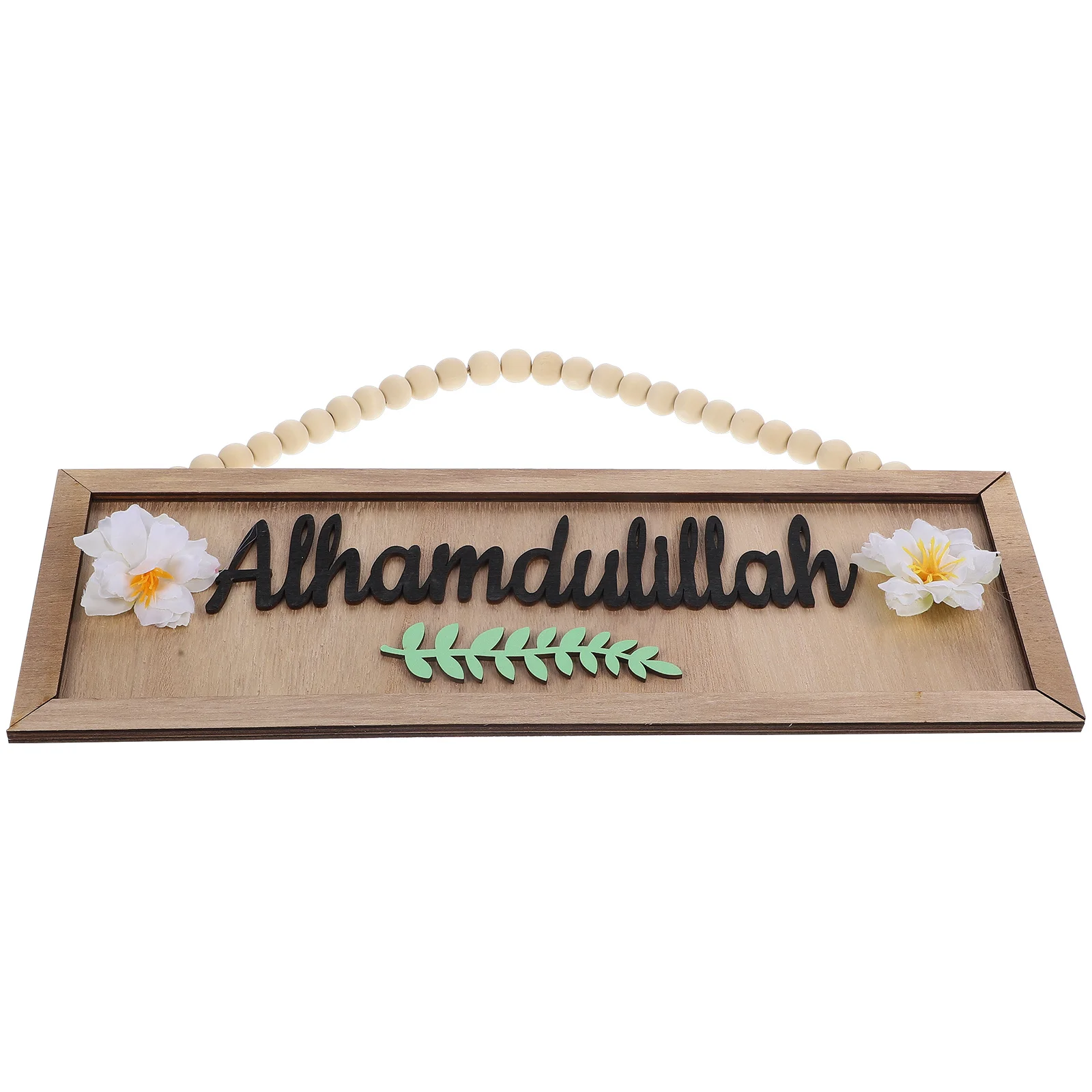

Wooden Beads Door Number Back Decor Coat Hanger Welcome Rustic Style Pendant Home Plaque Ornament Hanging