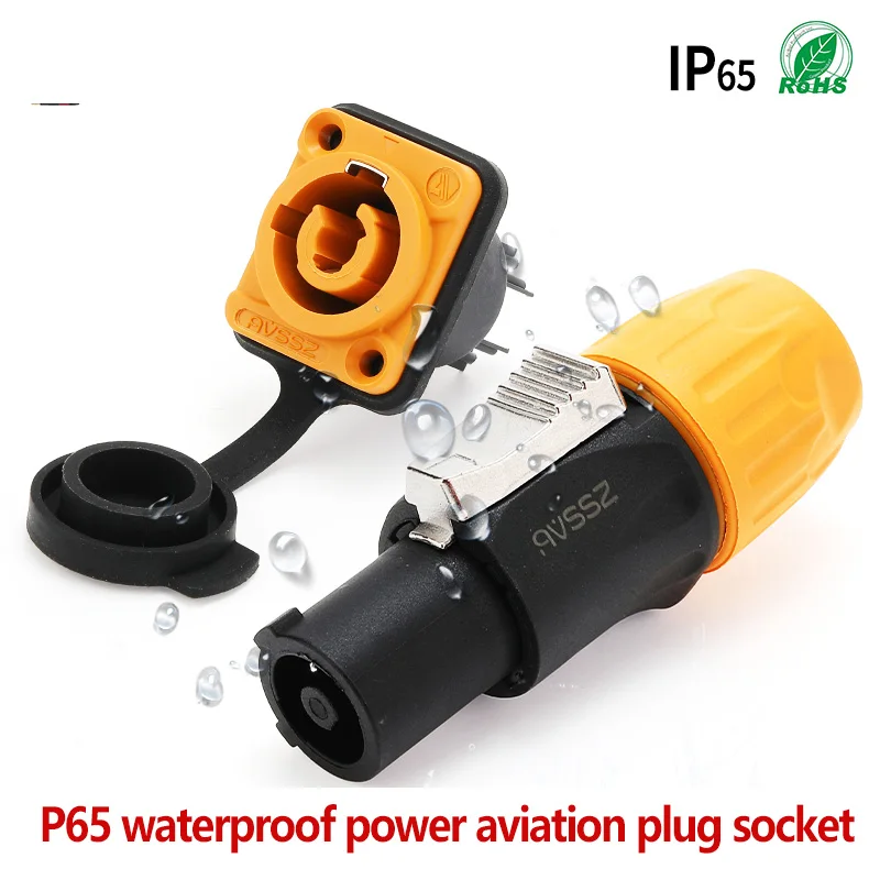 

IP65 Waterproof 3-Core Male/Female Docking Power Supply Aviation Input Output Plug/Socket NAC3FCA Industrial LED Large Screen