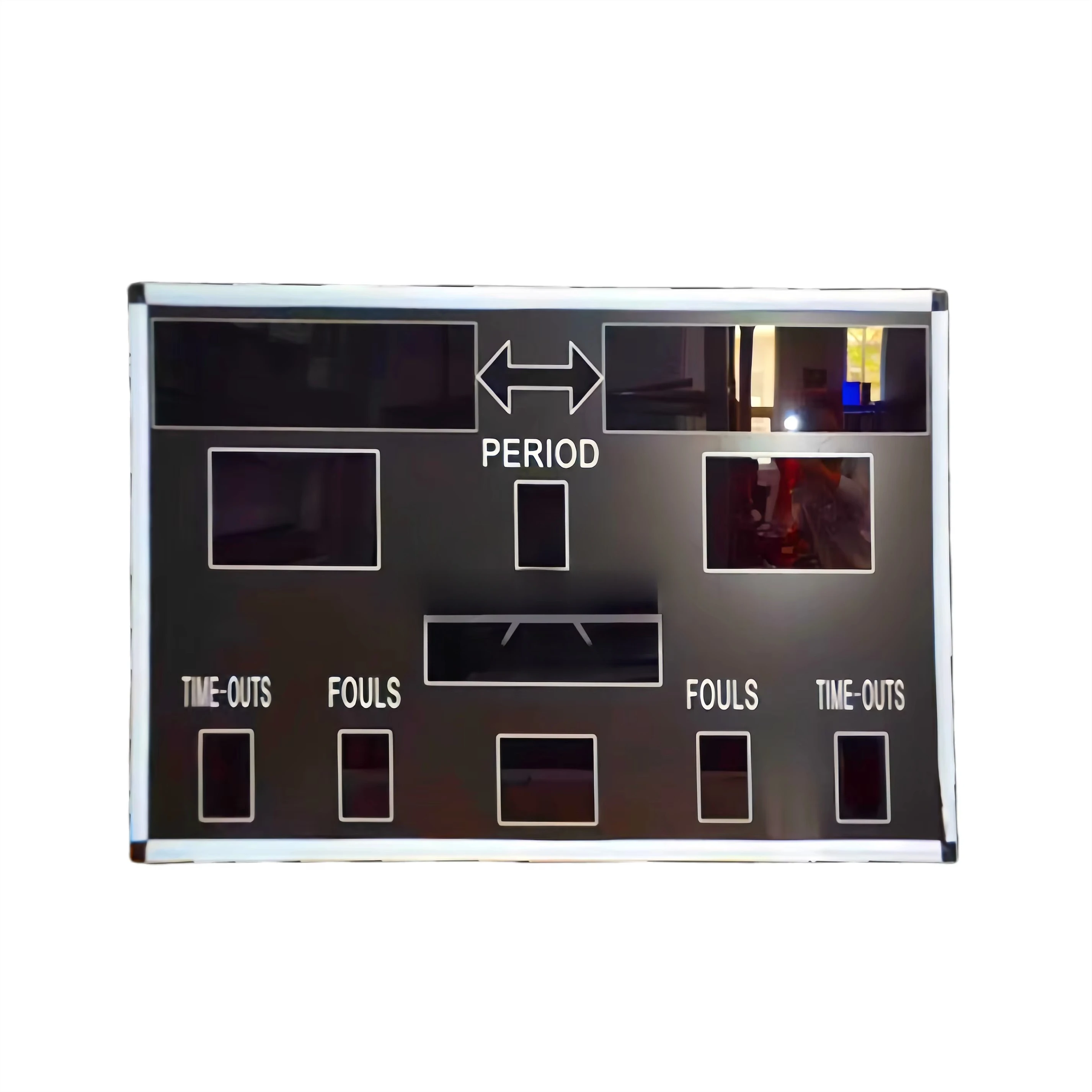 Adjustable Electronic Basketball Scoreboard with Buzzer and Remote Tempered Glass Multiple Color Options