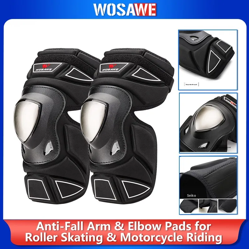 WOSAWE Roller Skating Motorcycle Anti-Fall Elbow Pads Racing Elbow Pads Sports Protective Gear Off-Road Motorcycle Arm Guards El