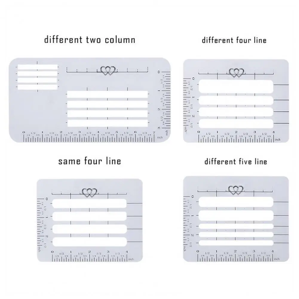 Party Craft Templates Envelope Template Envelope Addressing Guide Stencils Set for Diy Calligraphy Lettering for Lines