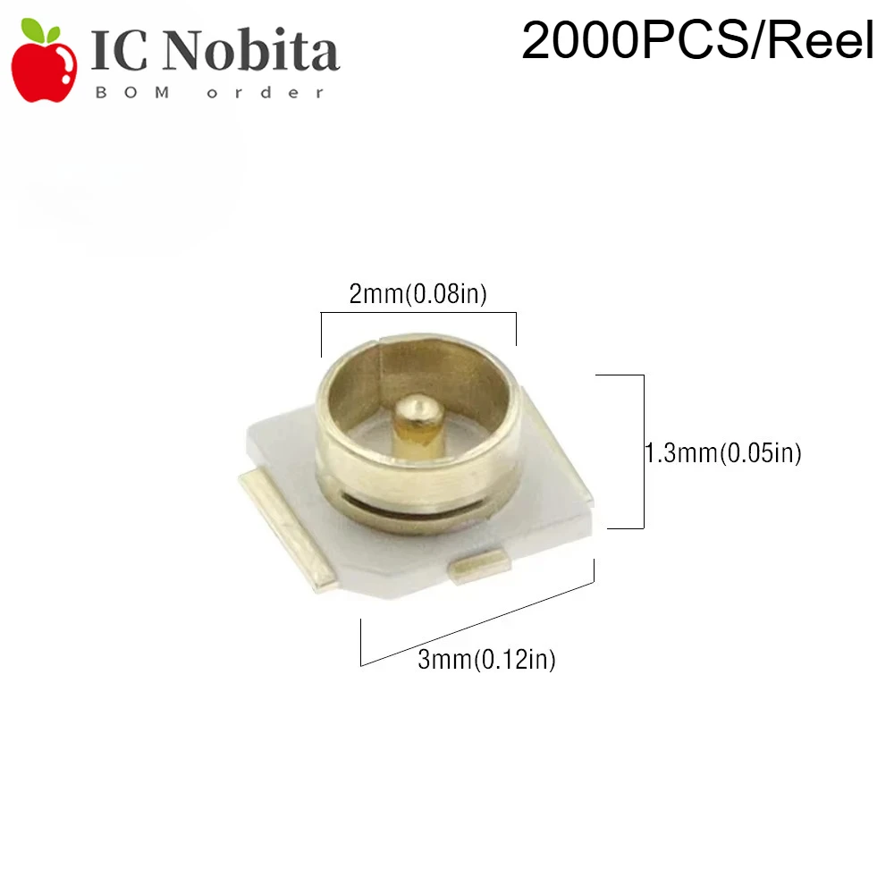 2000PCS/Reel UFL Seat Connector U.FL-R-SMT RF Coaxial Connectors Antenna 20279-001E