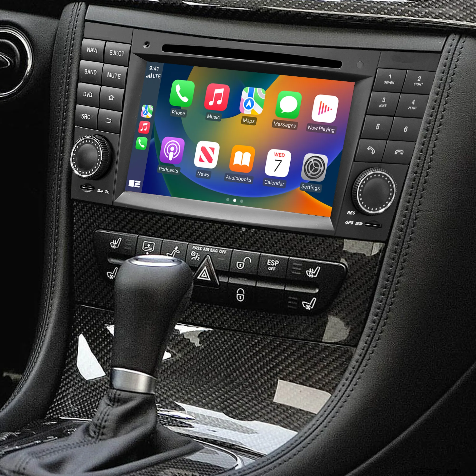 

Wireless CarPlay car radio player for Mercedes Benz E-Class W211 E200 E220 E300 E350 E240 E270 E280 CLS class w219 Android DSP