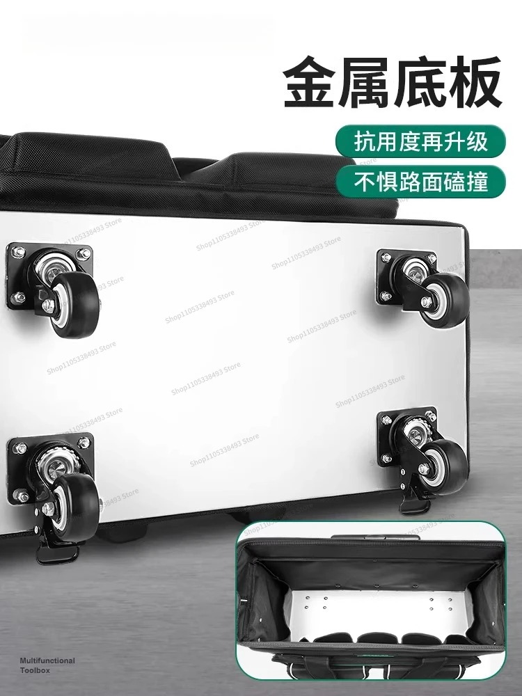 For Trolley Tool Bag: Durable and Durable Trolley Bag, Industrial Grade Wheeled Trolley with Easy Upstairs