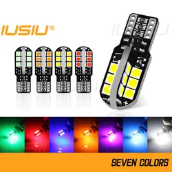 IUSIU 2PCS CANBUS T10 W5W Led Super Bright 194 Bulb Car Light Interior Parking License Plate Reading Side Marker Signal Lamps
