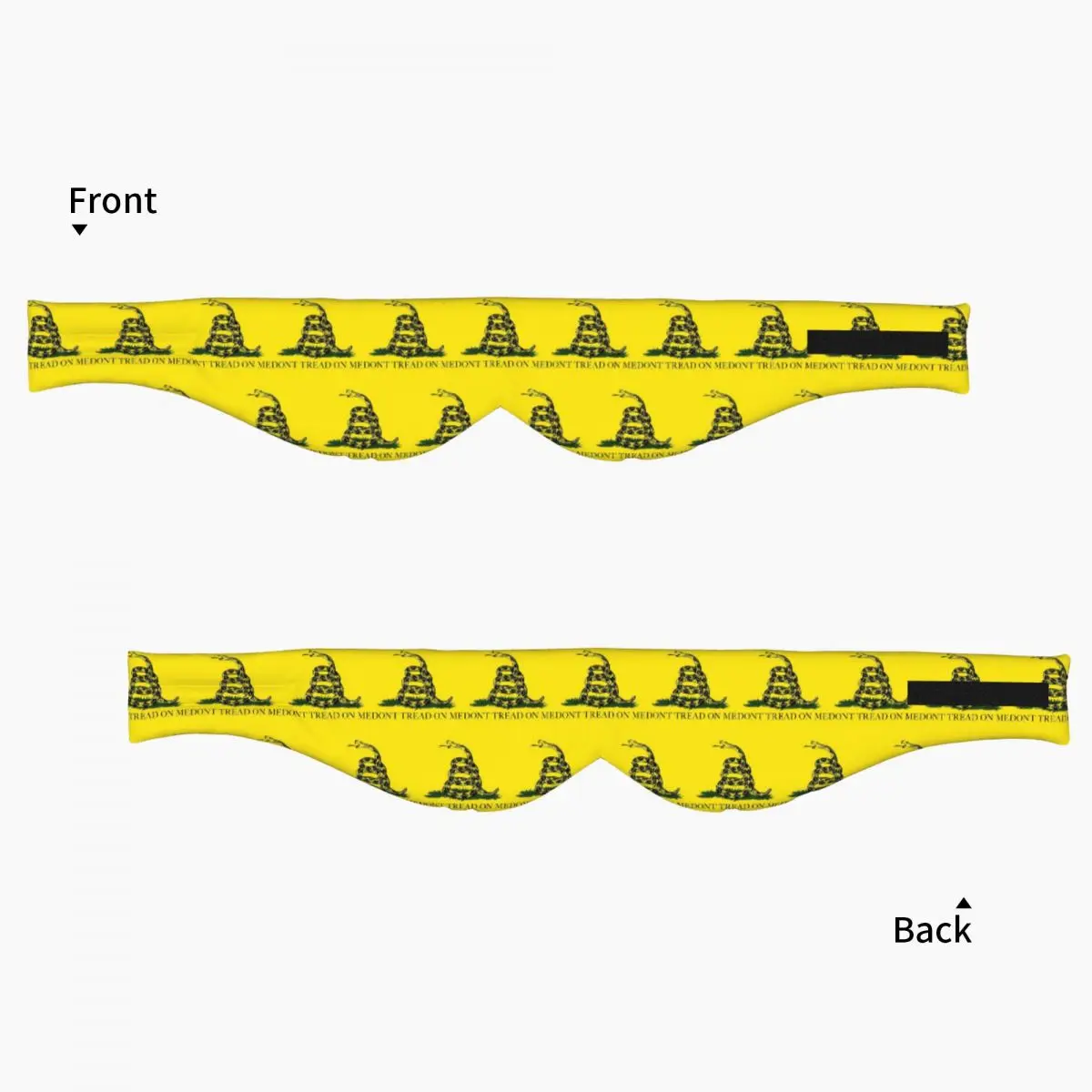 Gadsden Don't Tread On Me Flag sleep mask Light Blocking Portable Eye Cover for Girls Boys Home Sleeping Party Eyeshade eyepatch view 3