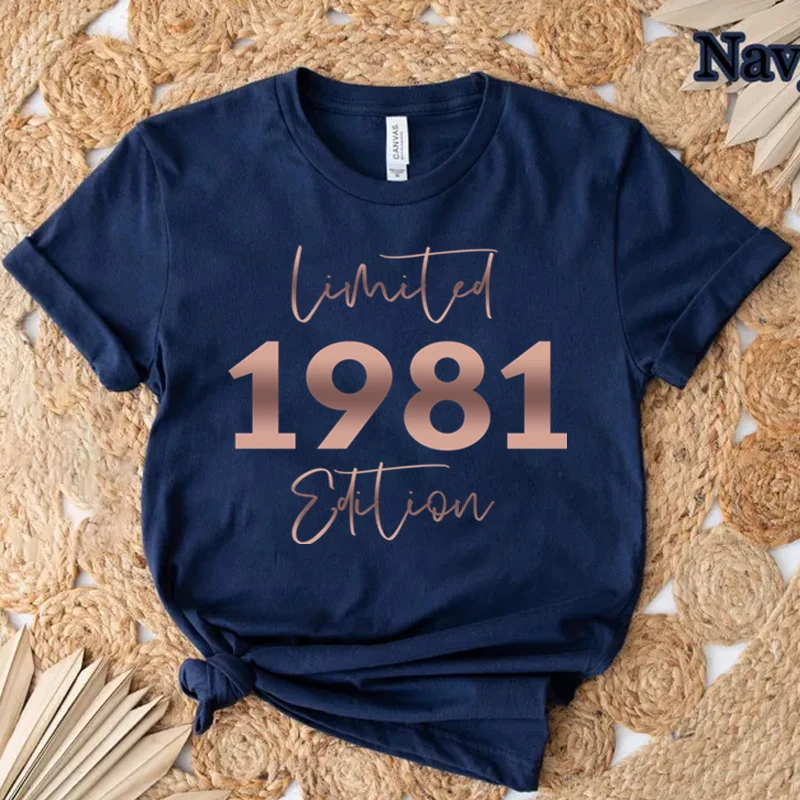 1988 Limited Edition Women's T-Shirt 40th Birthday Gift for Women Born in 1980 To 1989 Ladies T-Shirt Crewneck Birthday Tee