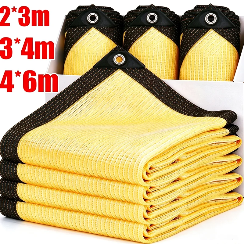 Outdoor Sunshade Netting UV Resistant Sun Shade Cover Rectangular Shade Canopy for Garden Backyard Balcony Deck Sunshade Cloth