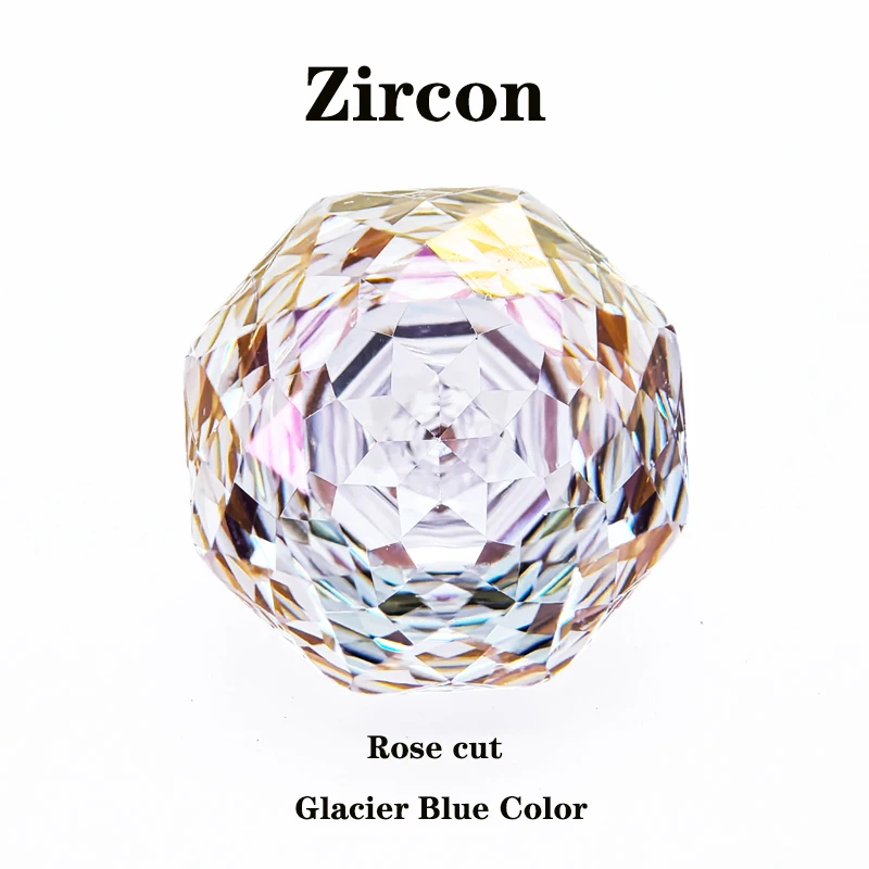 Cubic Zirconia Rose Cut Glacier Blue Color Charms for DIY Jewelry Making Earrings Bracelet Materials Extremely Shiny Quality