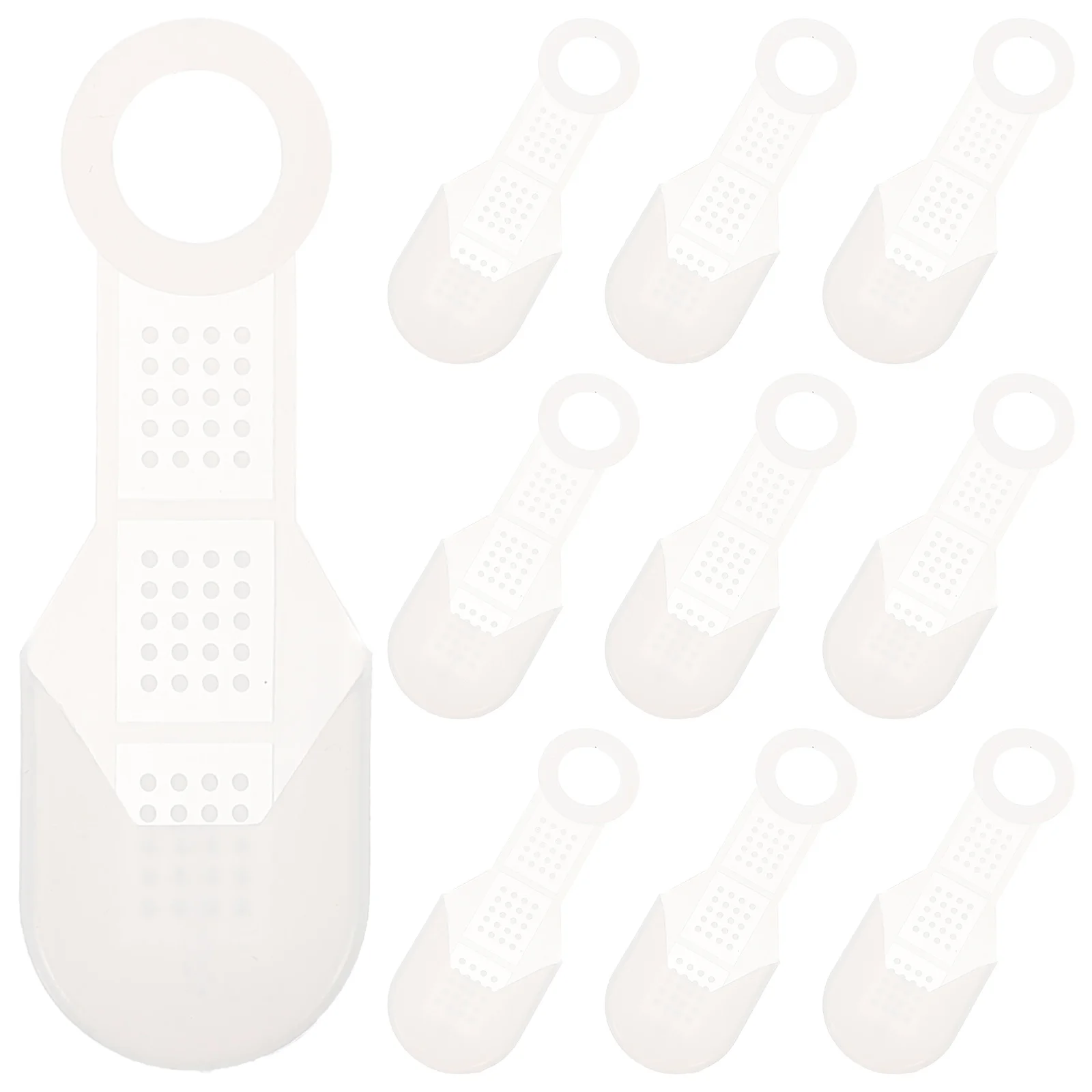 

10pcs Anti Slip Clothes Hanger Grips Non-Slip Strips For Wood Plastic Hangers Home Hotel Clothing Store Closet Supplies Hanging