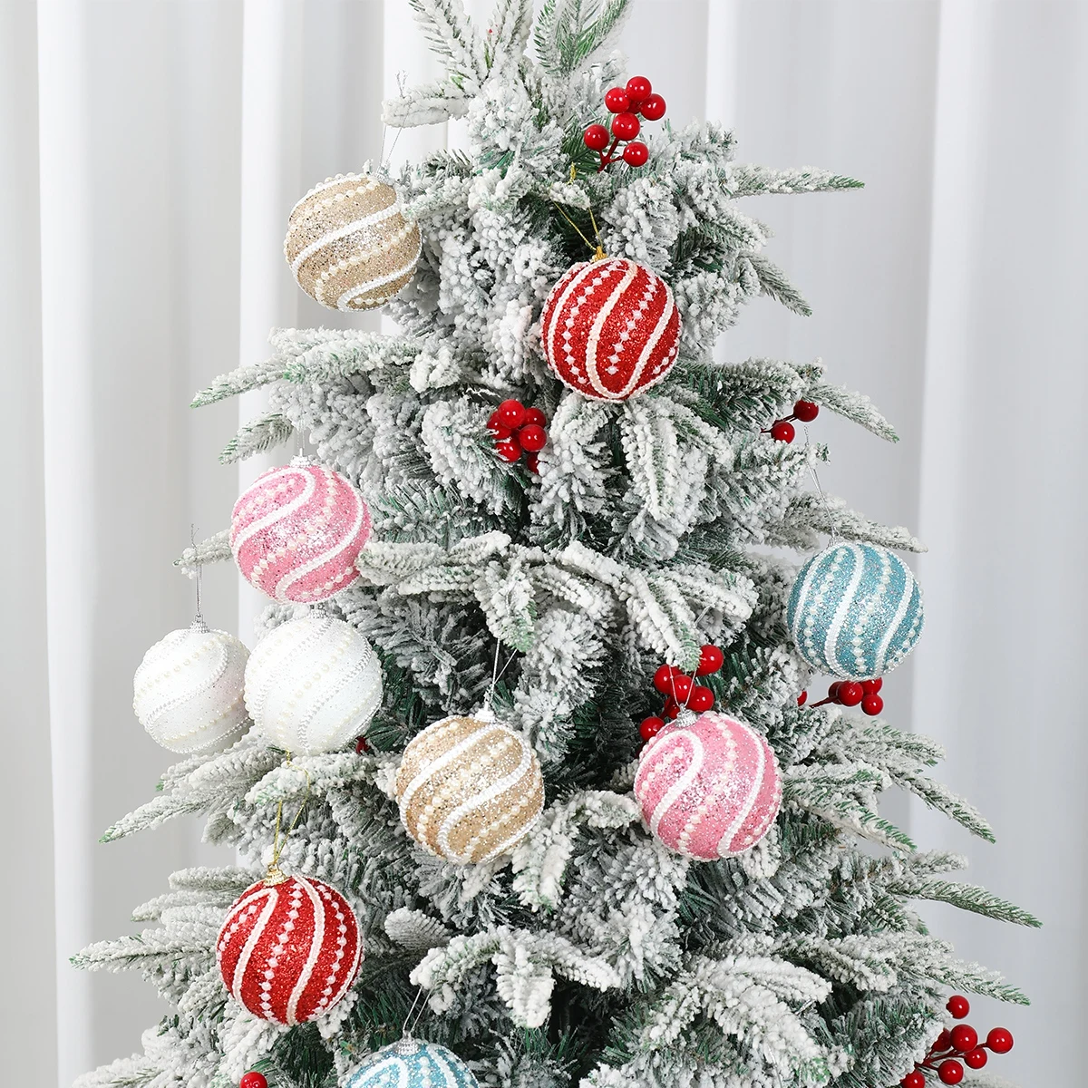 

Christmas Hanging Balls Merry Christmas Decoration for Home 2024 Christmas Tree Xmas Ornaments Navidad Natal New Year Gift 2025