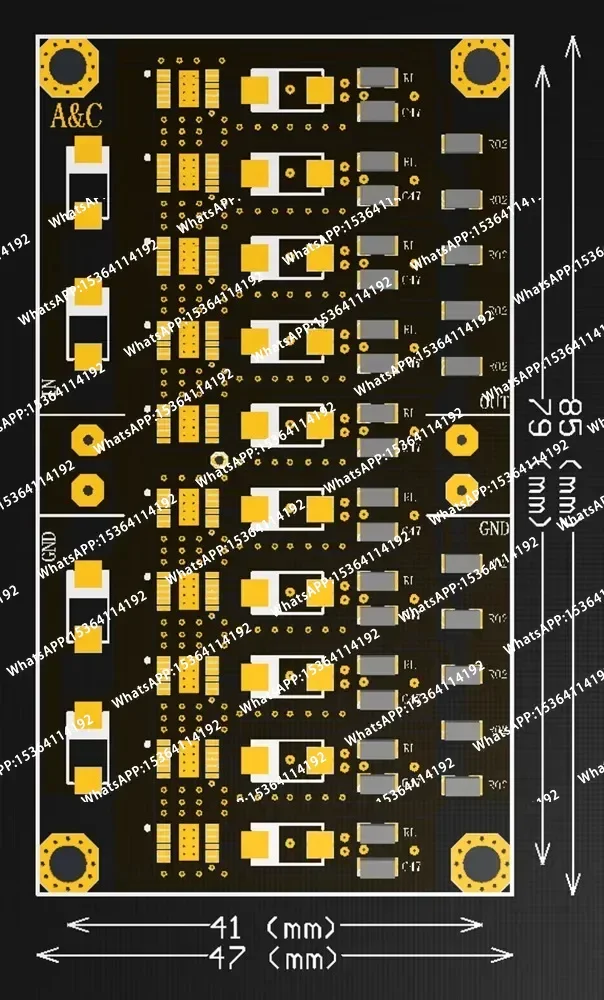 LT3045 10-Parallel 5A Ultra Low Noise Linear Regulated Power Supply with Heat Sink 5V/9V/12V Output for Preamplifier